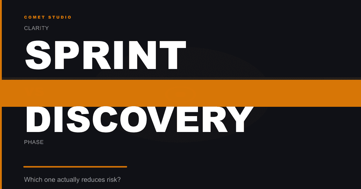 Clarity Sprint vs Discovery Phase — What Founders Get Wrong