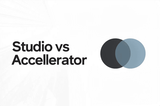Product Studio vs Accelerator for Startups | Comet Studio | Comet Studio