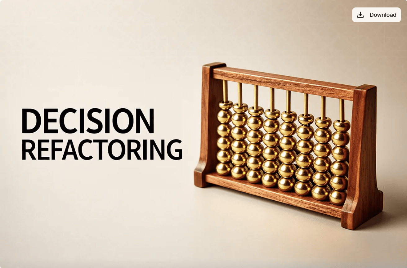 Decision Refactoring for Better Product Outcomes